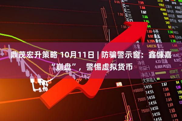 鼎茂宏升策略 10月11日 | 防骗警示窗：鑫慷嘉“崩盘”，警惕虚拟货币